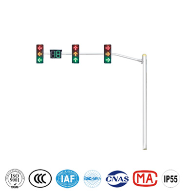 斜挑式信號燈杆